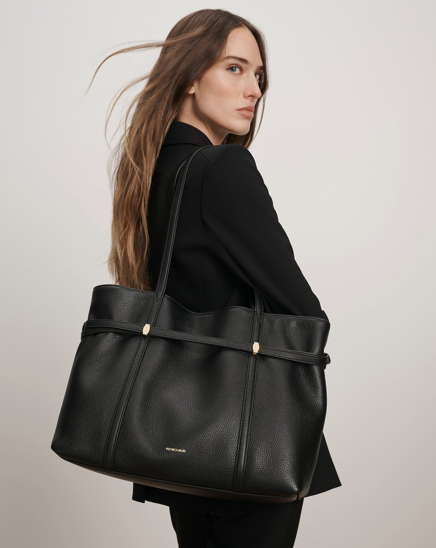 Veronica Beard Lasso Bag in Black