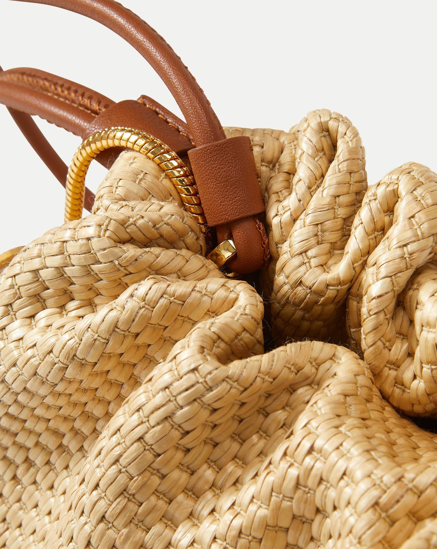 Veronica Beard Small Raffia Stash Bag