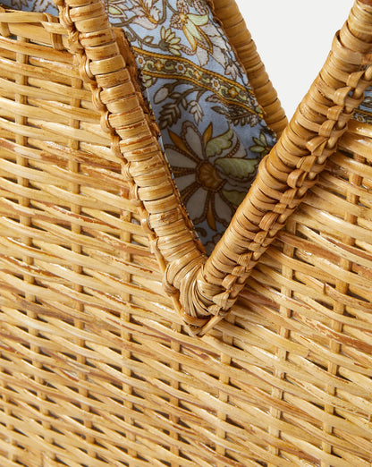 Veronica Beard Vesper Tote Bag in Natural Wicker