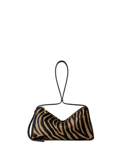 Veronica Beard Calf Hair Prism Bag in Tan Multi