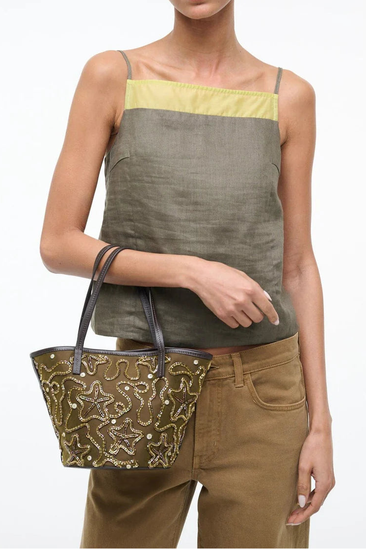 Staud Caro Bucket Bag in Starfish