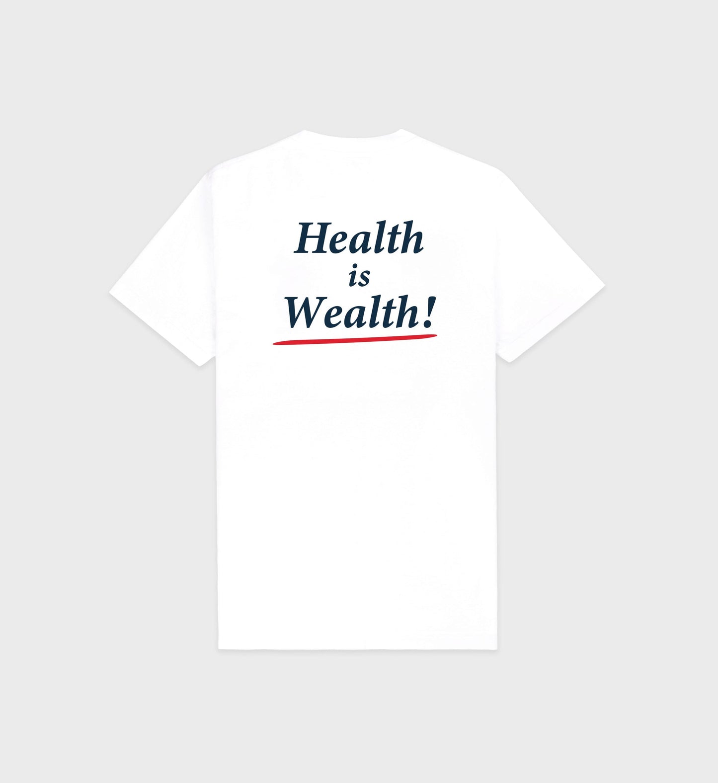 Sporty & Rich Health Is Wealth T-Shirt in White