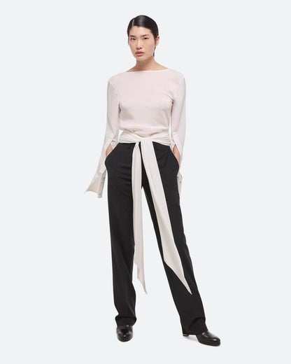Helmut Lang Scarf Top in White