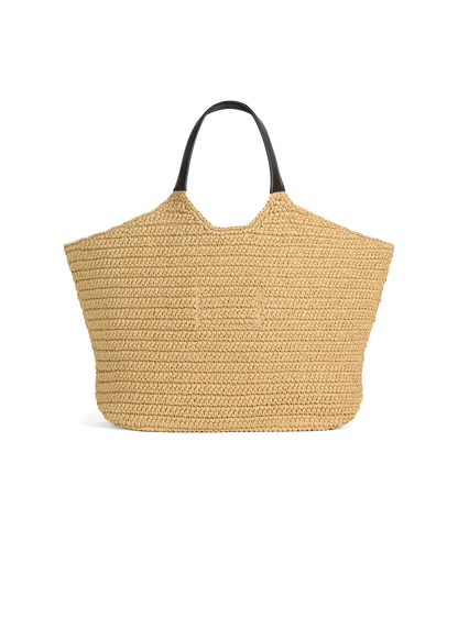 Balmain Crochet Tote Bag in Beige
