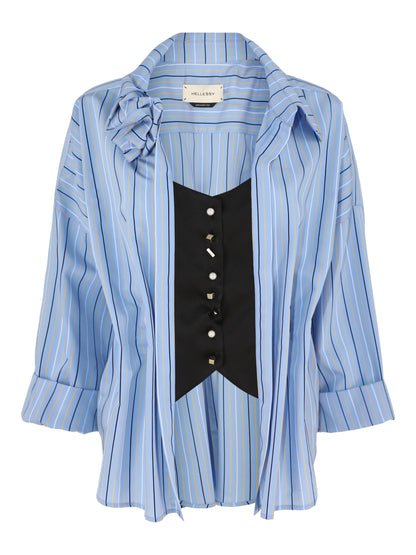 Hellessy Ashby Shirt in Blue Multi/Black