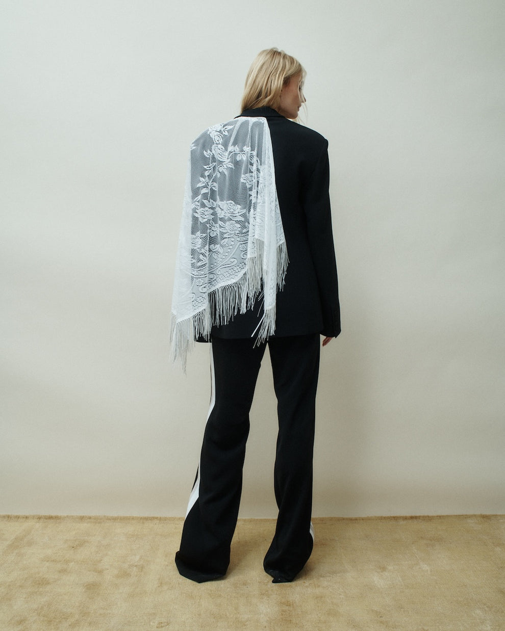 Hellessy Bryce Blazer in Black/White