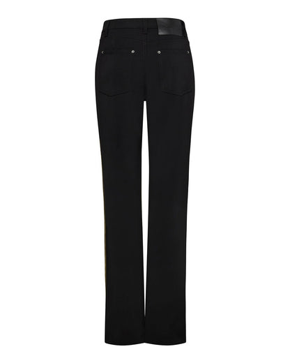 Hellessy Leon Pant in Olive Distress Wash/Black