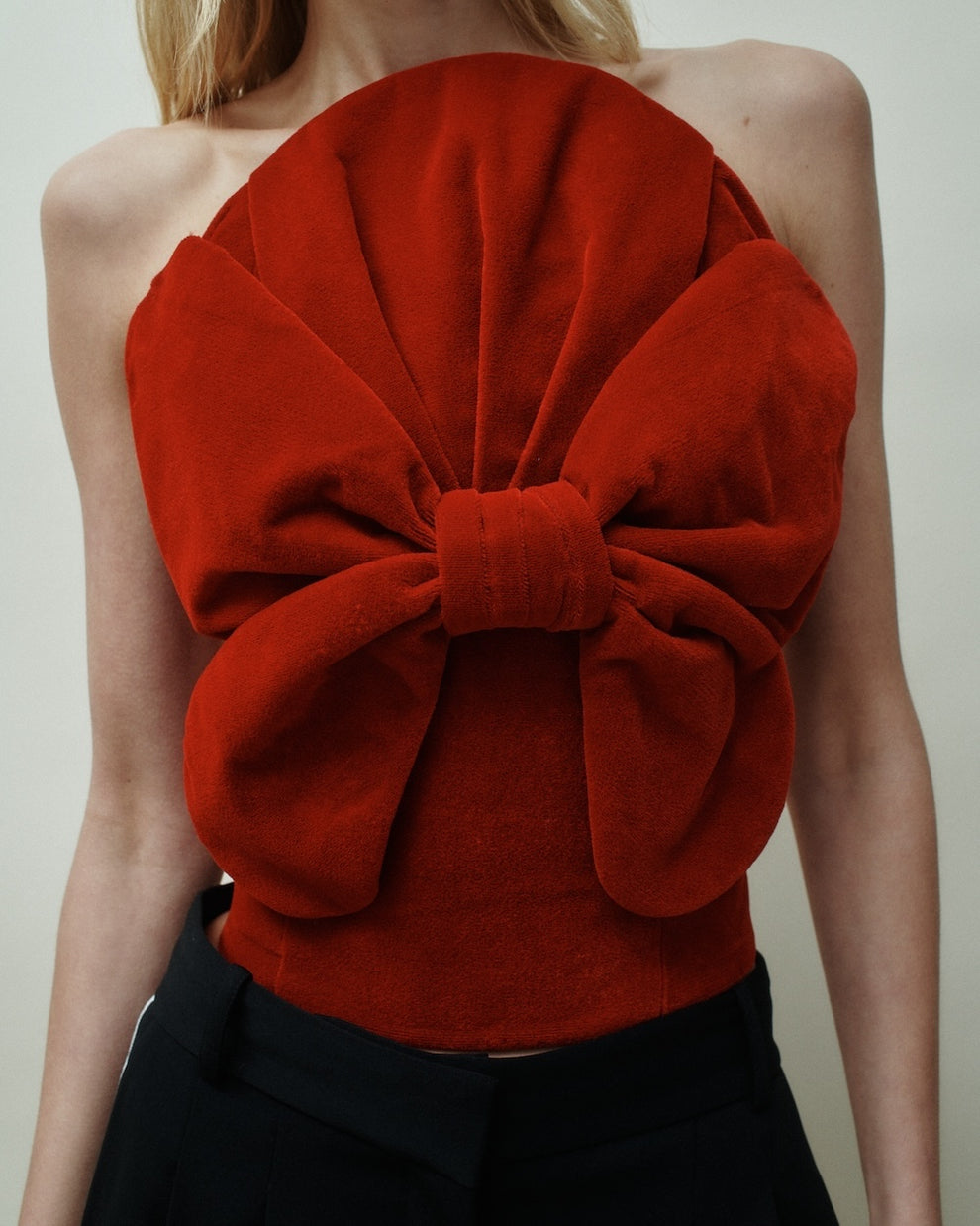 Hellessy Luigi Bustier in Scarlet