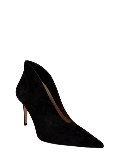 Gianvito Rossi Vania Camoscio Heels in Black