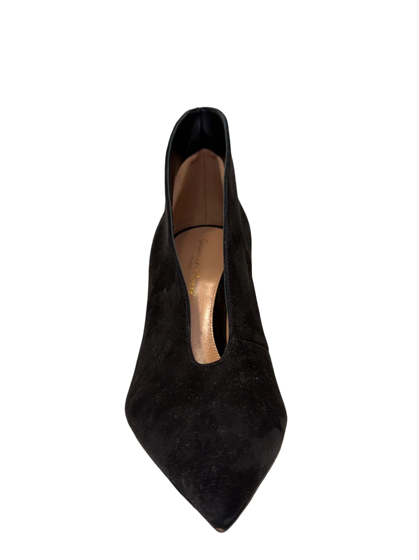 Gianvito Rossi Vania Camoscio Heels in Black