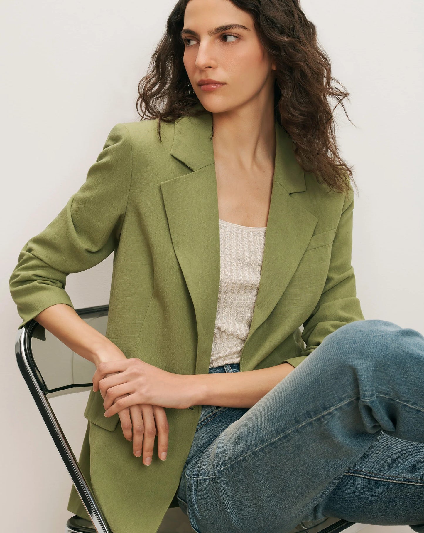 Veronica Beard McGowan Dickey Jacket in Cactus