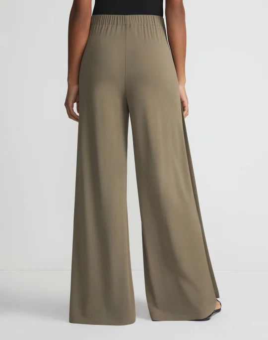 Lafayette 148 Pull On Franklin Wide Leg Pant in Concrete