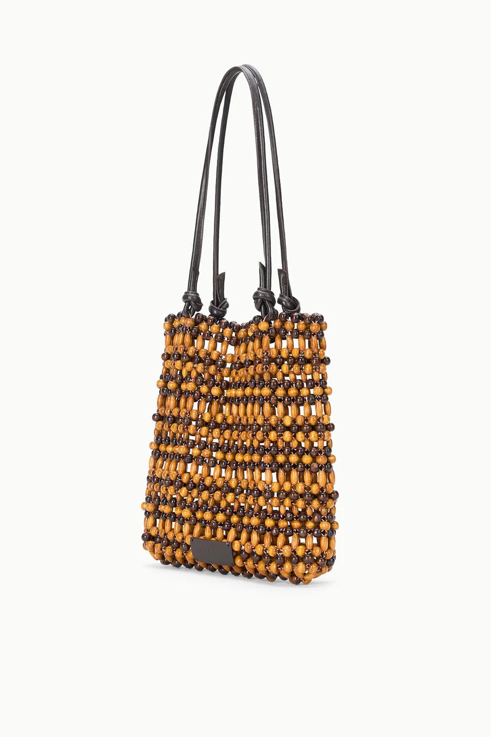 Staud Baja Mini Tote in Multi Wood Beads
