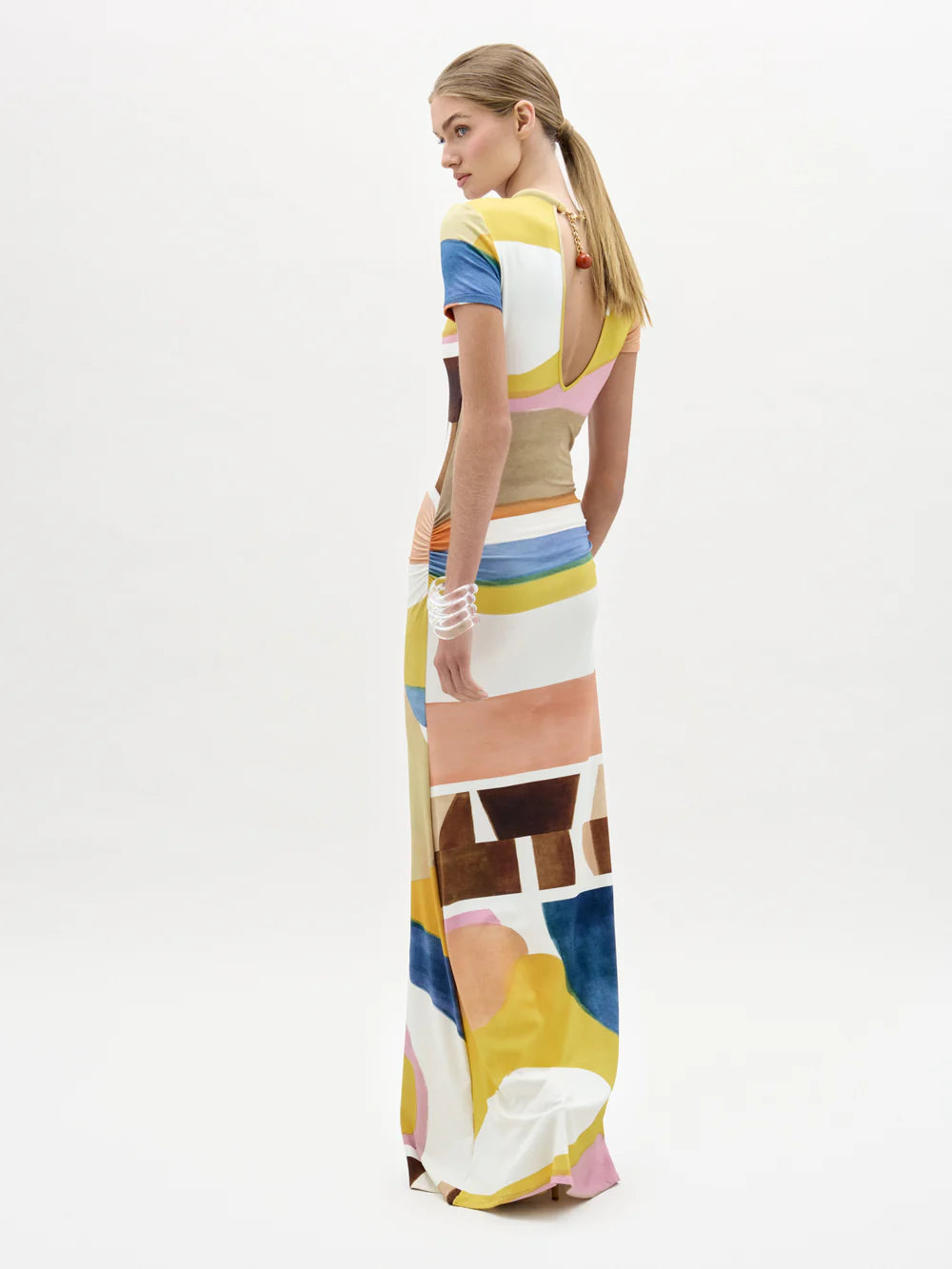 Silvia Tcherassi Ikia Dress in Abstract Print