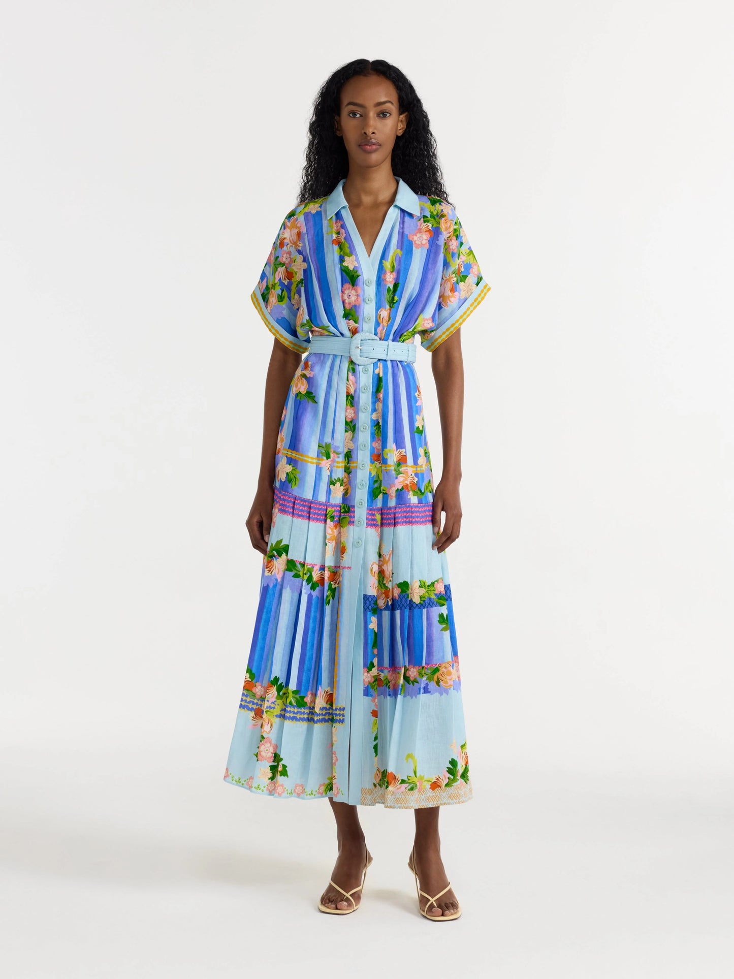 Saloni Riya B Dress in Floral River