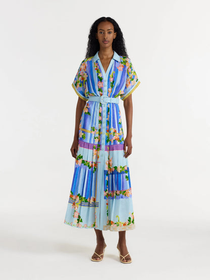 Saloni Riya B Dress in Floral River