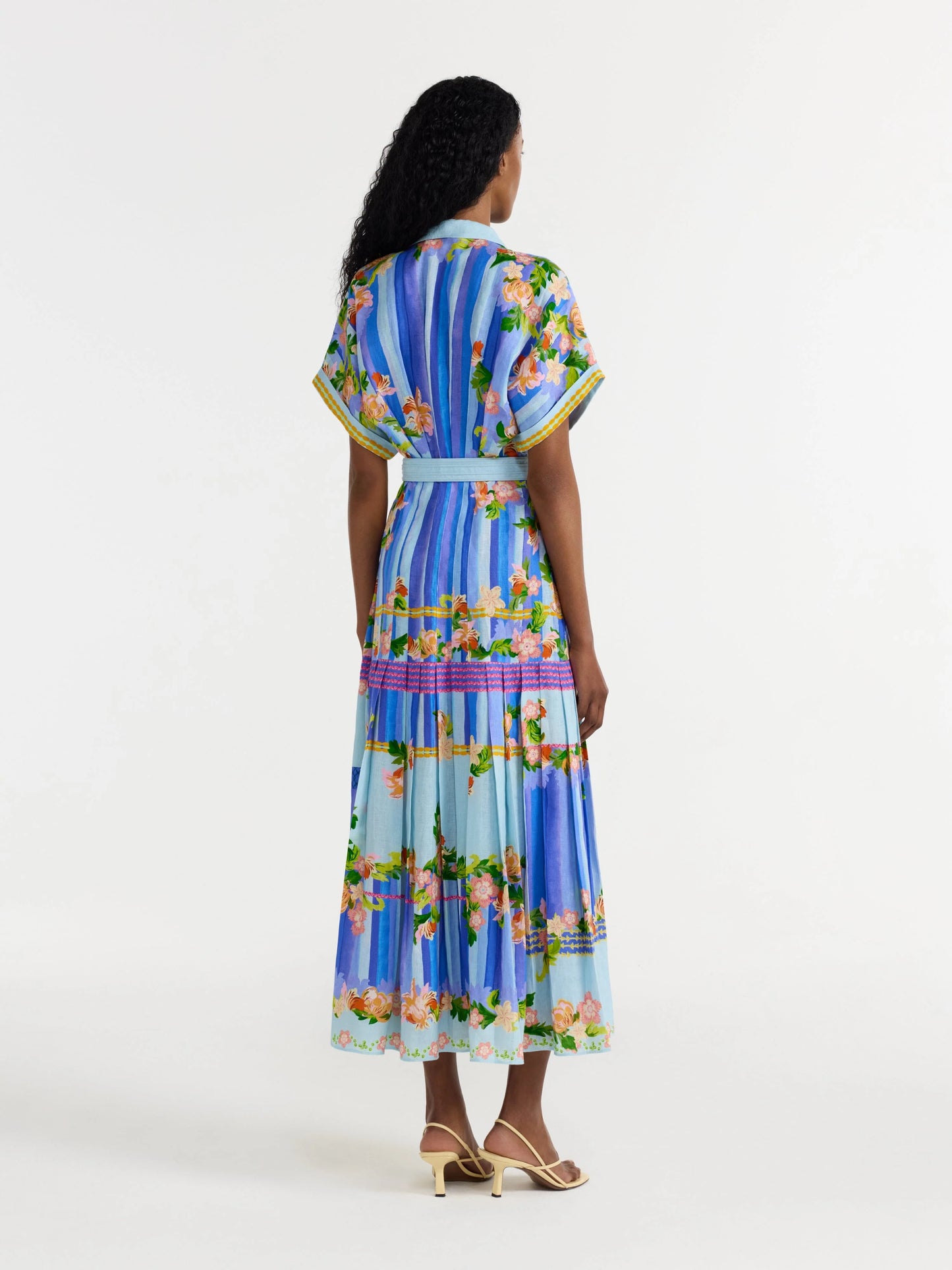 Saloni Riya B Dress in Floral River