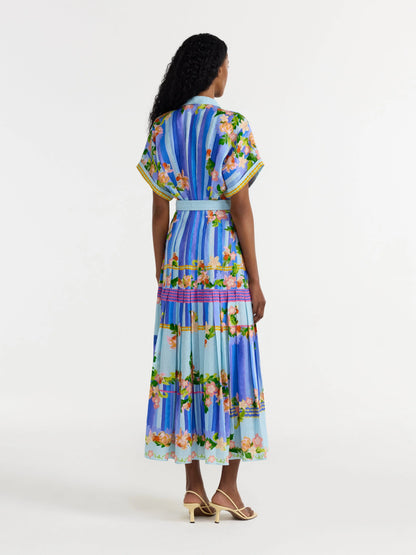 Saloni Riya B Dress in Floral River