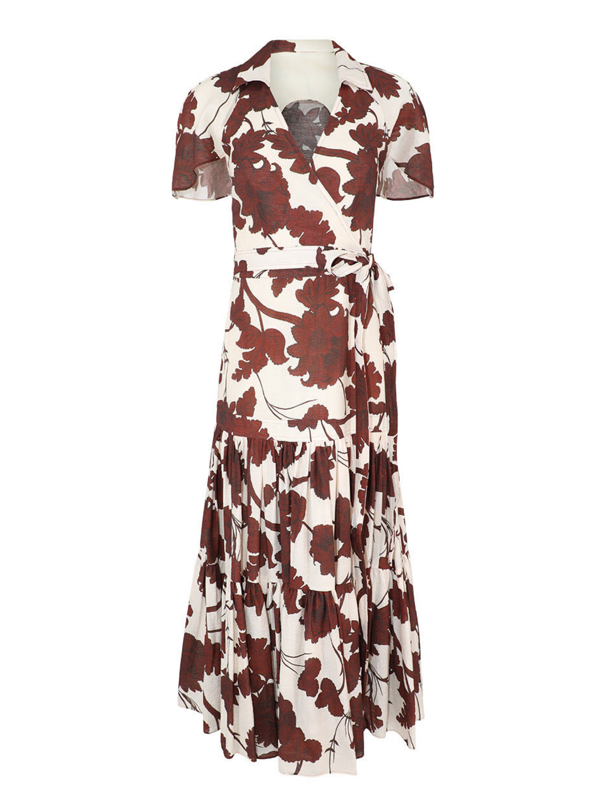 Alexis Avanna Dress Midi in Obsidian Brown