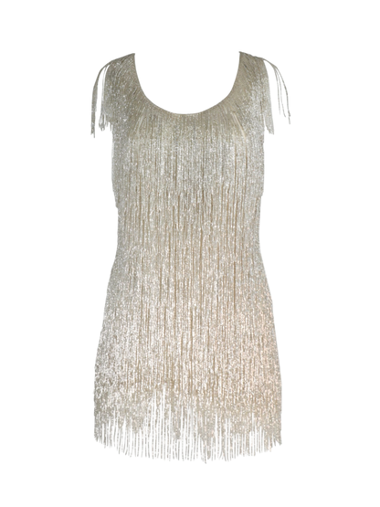 Galia Lahav Daisy Dress in Silver