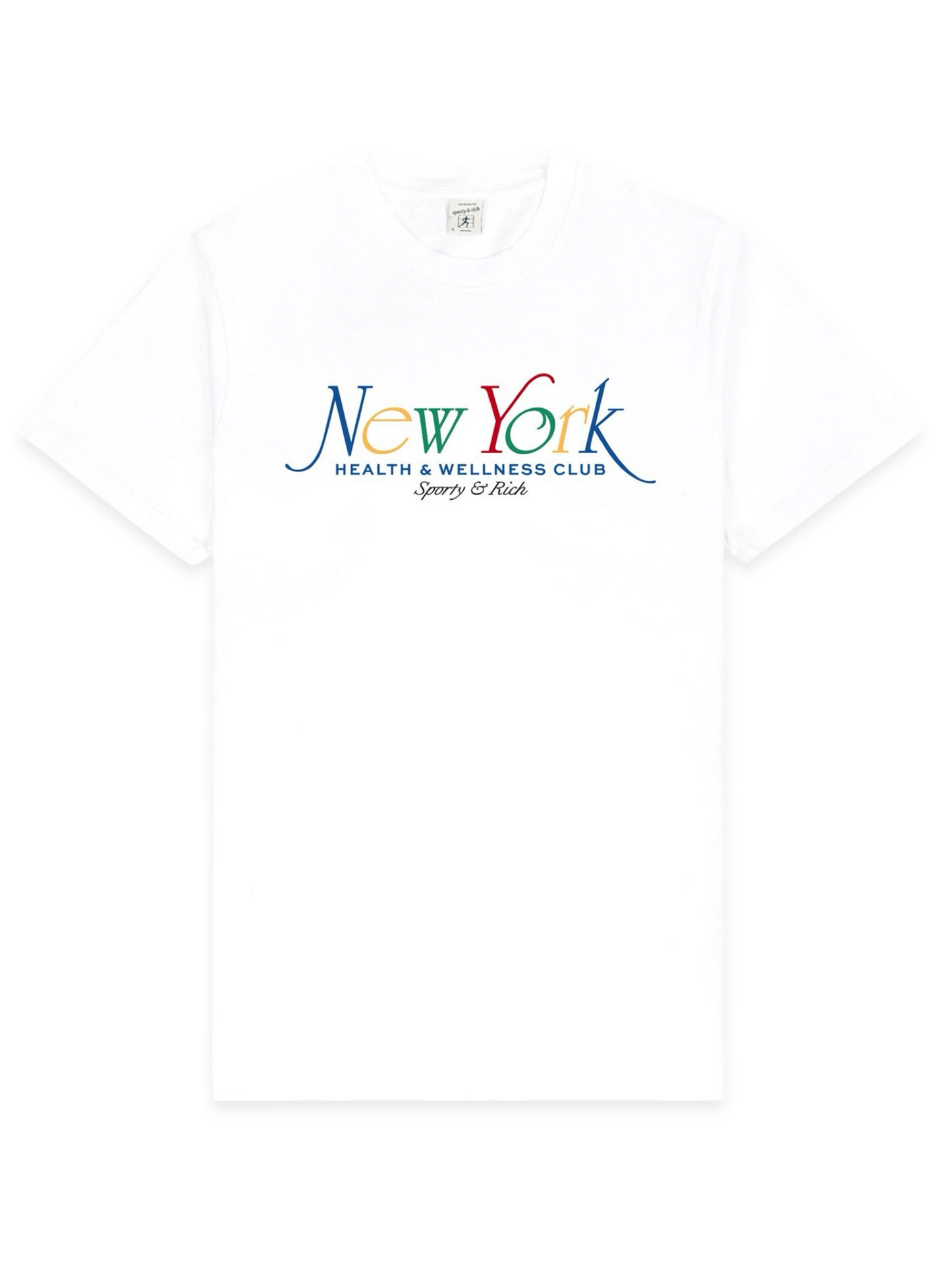 Sporty & Rich NY 94 T-Shirt in White/Multi