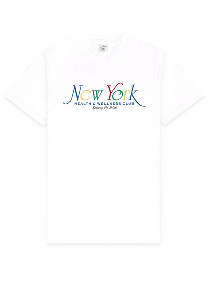 Sporty & Rich NY 94 T-Shirt in White/Multi