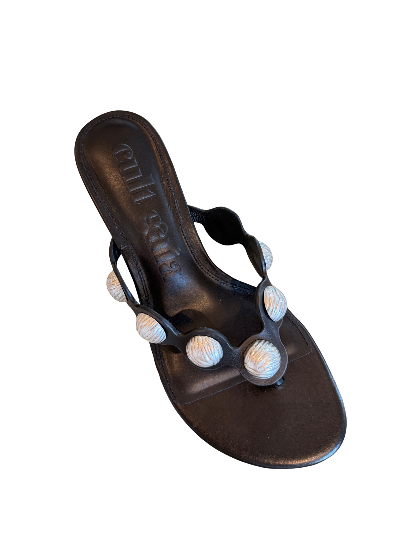 Cult Gaia Anora Sandal in Black