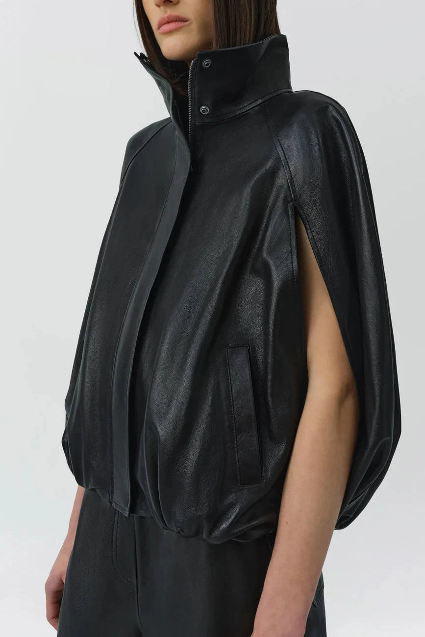 Simkhai Jada Cape Jacket in Black