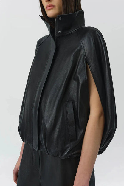 Simkhai Jada Cape Jacket in Black