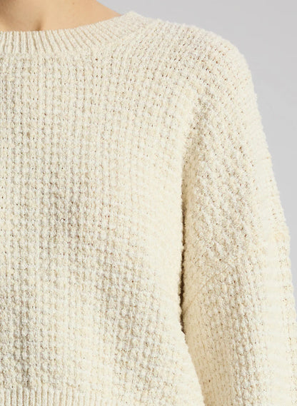 A.L.C. Reese Pullover Sweater in Natural/White Stripe