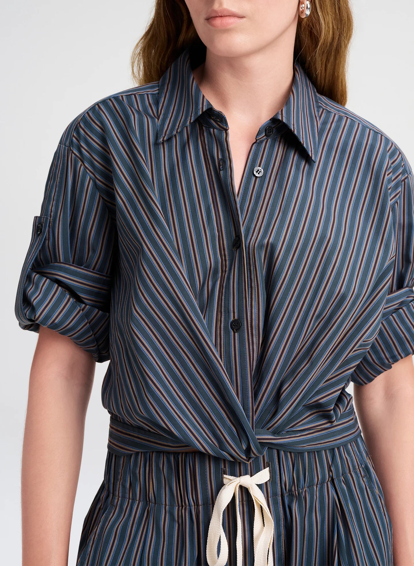 ALC Leo Top in Carbon Blue Multi
