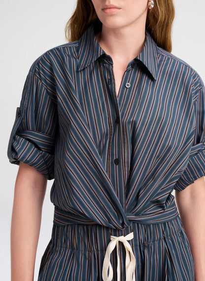 ALC Leo Top in Carbon Blue Multi