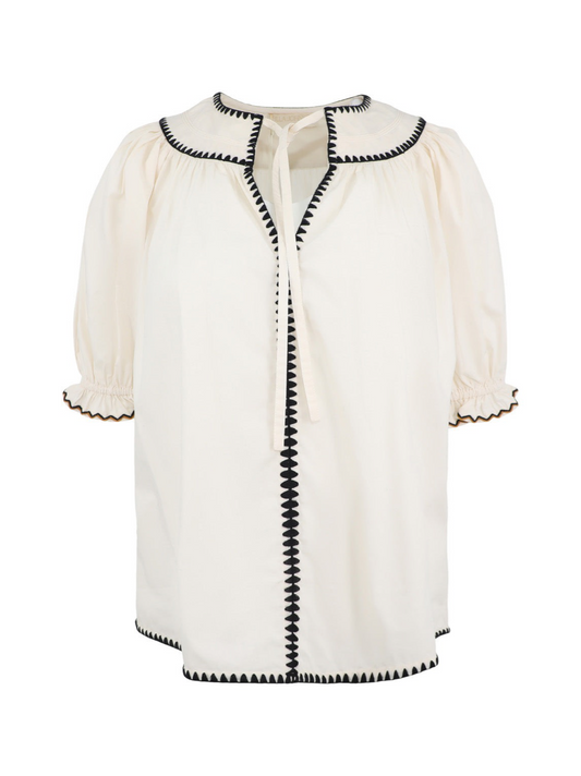 Ulla Johnson Ruby Top in Ivory