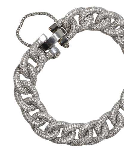 Theia Jewelry Madison Link Bracelet in White Gold