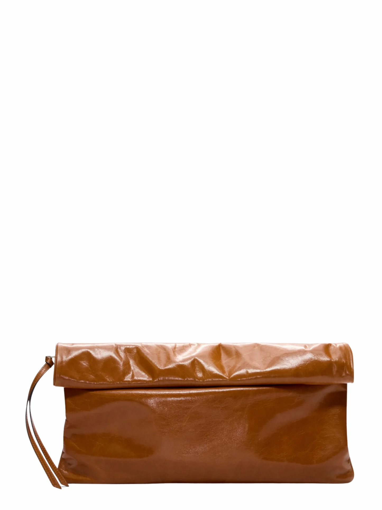 TWP North Moore St Clutch Bag in Shiny Crinkled Leather (More Colors)