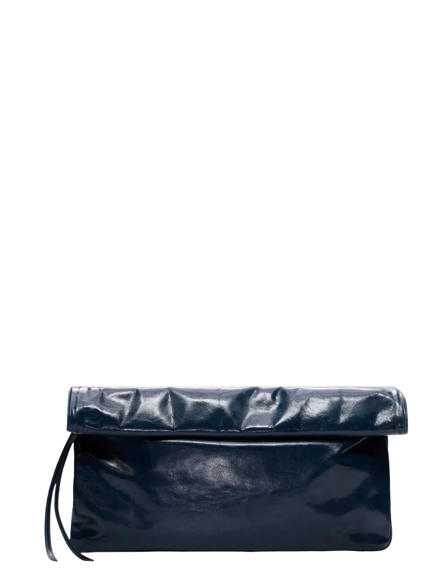 TWP North Moore St Clutch Bag in Shiny Crinkled Leather (More Colors)