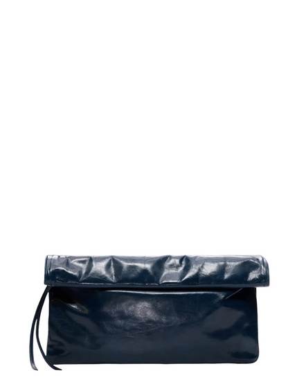 TWP North Moore St Clutch Bag in Shiny Crinkled Leather (More Colors)