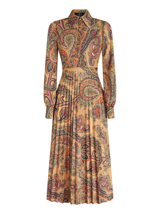 Etro Paisley Print Midi Dress