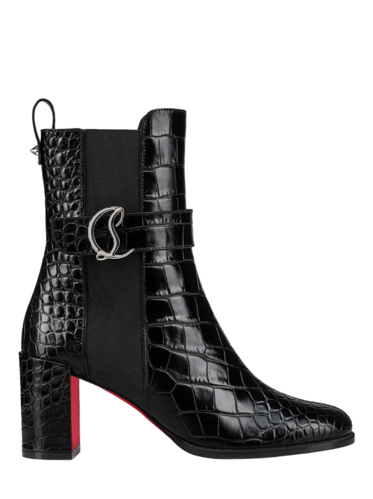 Christian Louboutin Chelsea Booty 70 Calf in Black | In-Store Only