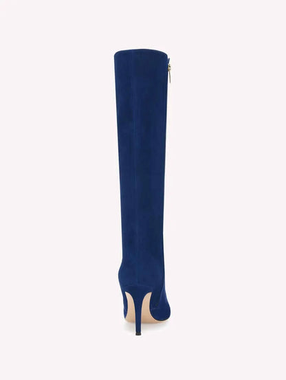 Gianvito Rossi Levy Boot in Blue Suede