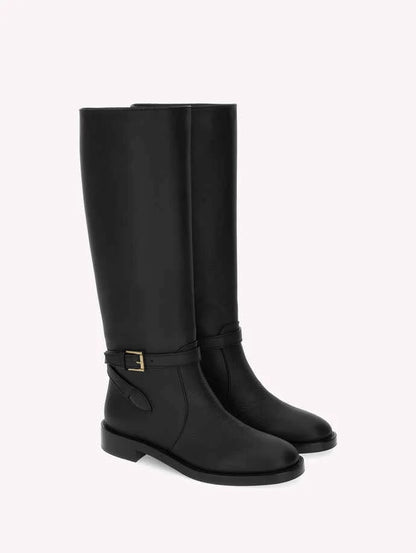 Gianvito Rossi Luxor Varenne Riding Boot in Black
