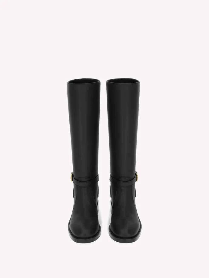 Gianvito Rossi Luxor Varenne Riding Boot in Black
