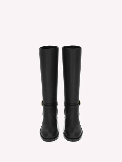 Gianvito Rossi Luxor Varenne Riding Boot in Black