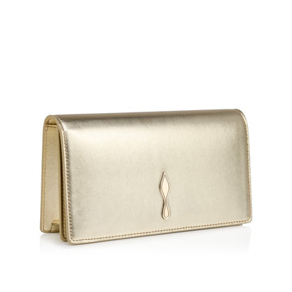 Christian Louboutin Bettina Clutch in Platine | In-Store Only