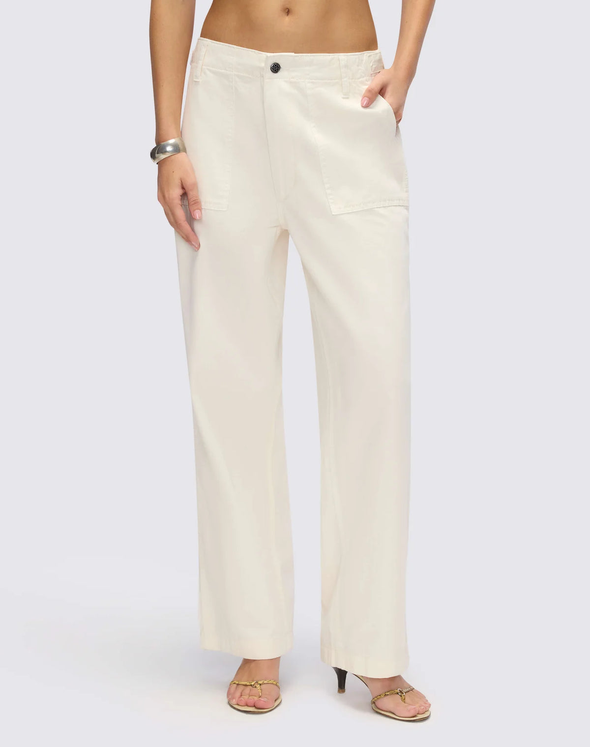 Re/Done Trooper Pant in Crema