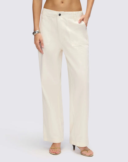 Re/Done Trooper Pant in Crema