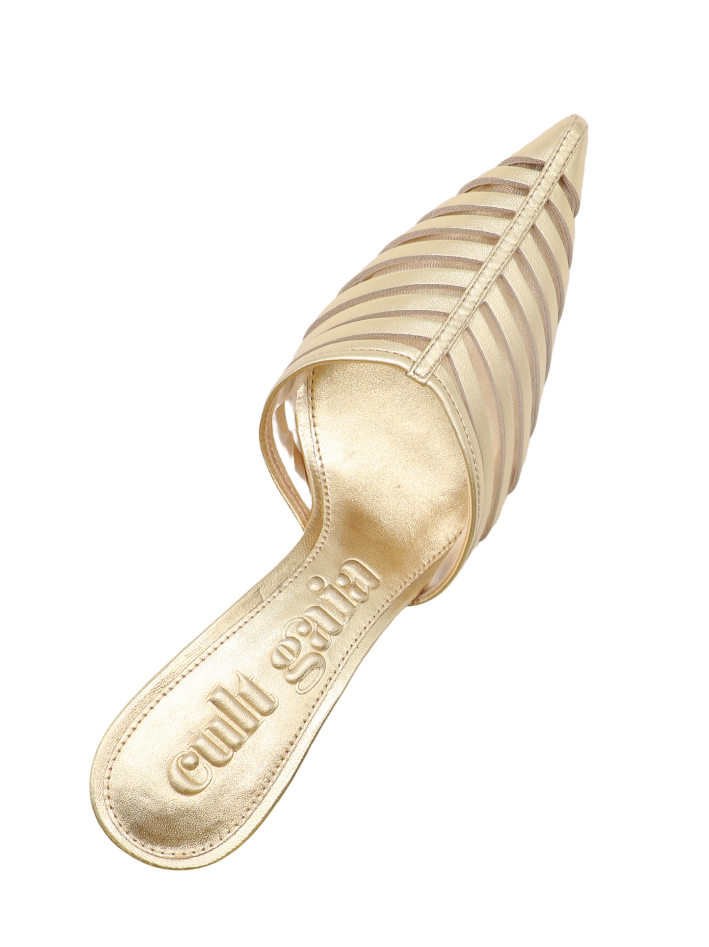 Cult Gaia Viera Mule in Brass