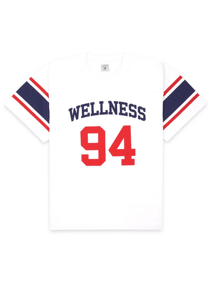 Sporty & Rich Wellness 94 Rugby Tee in White
