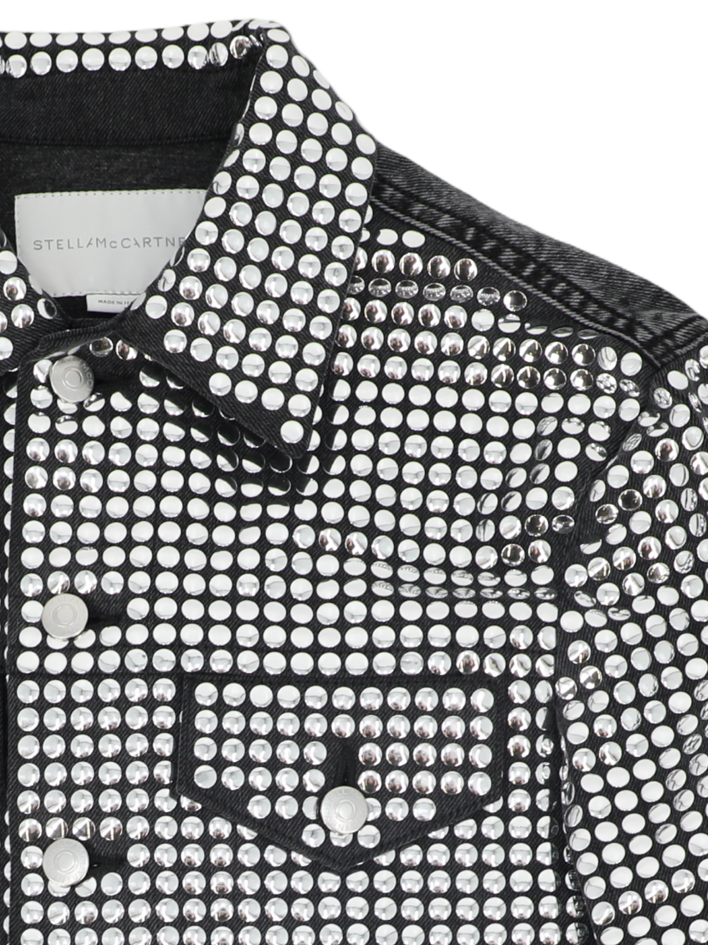 Stella McCartney Mirror-Embellished Denim Jacket
