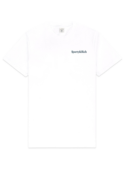 Sporty & Rich Health Is Wealth T-Shirt in White